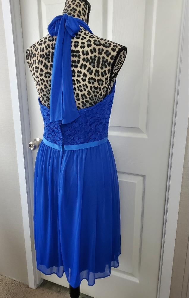 David's Bridal Lace Halter Dress - Picture 10 of 14
